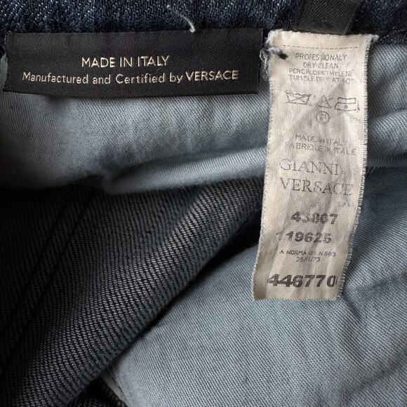Vintage Y2K GIANNI VERSACE COUTURE Low-Rise Jeans - Picture 10 of 12